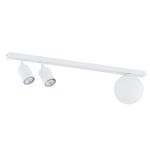Emibig Deckenleuchte Baster Stahl Weiß | Geeignet für 2x GU10 - Max 8W, 1x E14 - Max 10W